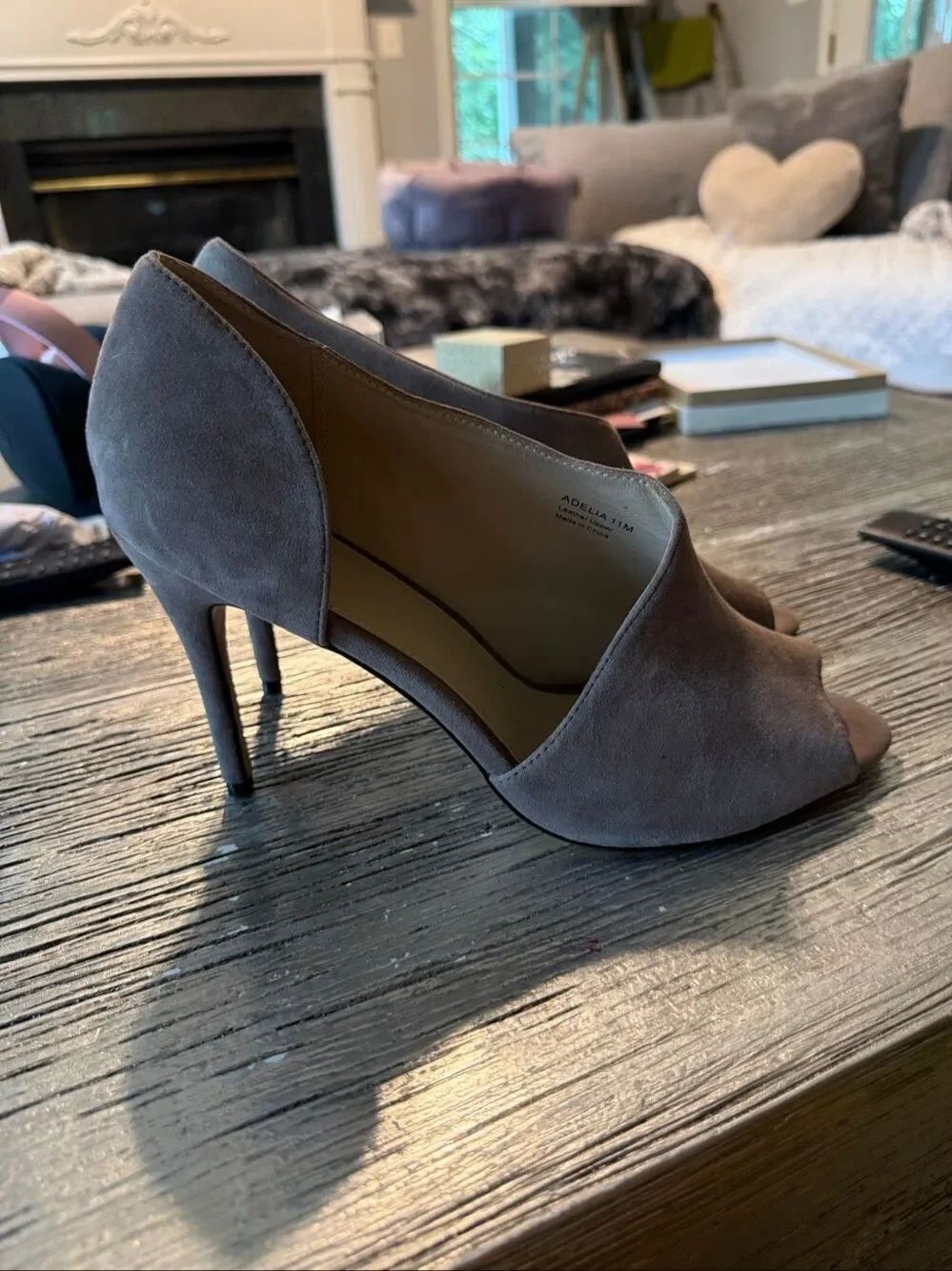 Botkier Adelia Gray Suede D’Orsay Peep Toe Pump sz 11 NWOT